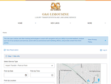 Tablet Screenshot of gglimousine.com